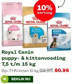 Welkoop Royal Canin puppy & kittenvoeding aanbieding