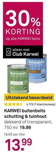 Karwei Karwei Buitenbeits Schutting & Tuinhout aanbieding