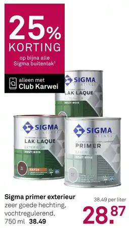 Karwei Sigma Primer Exterieur aanbieding