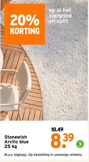 GAMMA Stonewish Arctic blue aanbieding