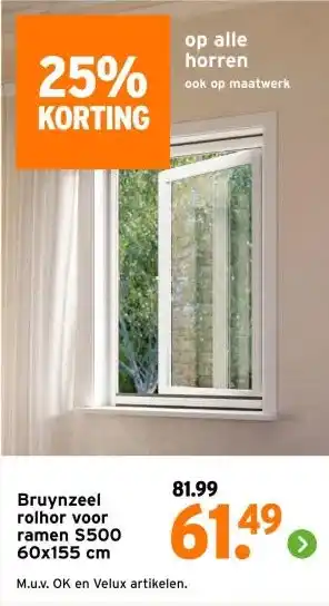 GAMMA Bruynzeel rolhor voor ramen S500 aanbieding