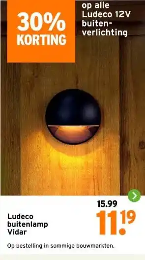 GAMMA Ludeco buitenlamp Vidar aanbieding
