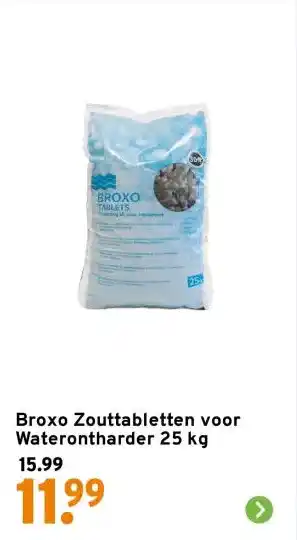 GAMMA Broxo Zouttabletten voor Waterontharder 25 kg aanbieding
