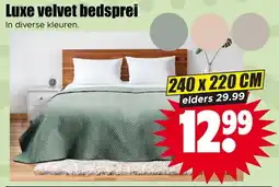 Dirk Luxe Velvet Bedsprei aanbieding