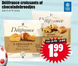 Dirk Delifrance croissants of chocoladebroodjes aanbieding