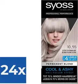 Bol.com Syoss - Haarverf - 10_55 - Ultra Platinablond - 115ml x 24 aanbieding