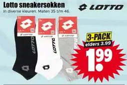 Dirk Lotto sneakersokken aanbieding
