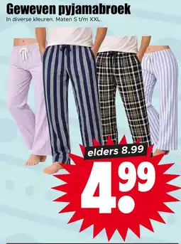 Dirk Geweven pyjamabroek aanbieding