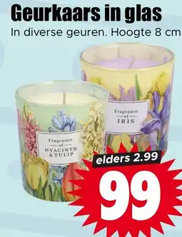 Dirk Geurkaars in glas aanbieding