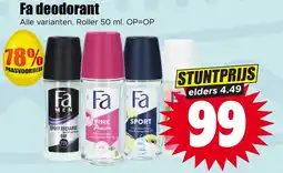 Dirk Fa deodorant aanbieding