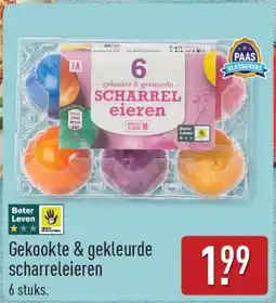 ALDI Gekookte & gekleurde scharreleieren aanbieding