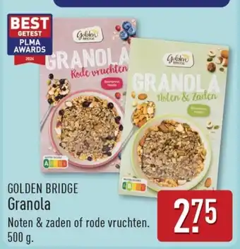 ALDI Golden bridge granola aanbieding