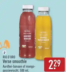 ALDI Rio d'oro Aardbei-banaan of mango- passievrucht aanbieding