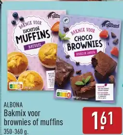 ALDI Albona Bakmix voor brownies of muffins aanbieding