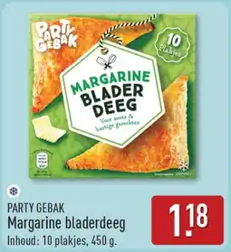 ALDI Party gebak margarine bladerdeeg aanbieding
