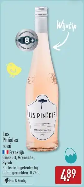 ALDI Les Pinèdes rosé aanbieding
