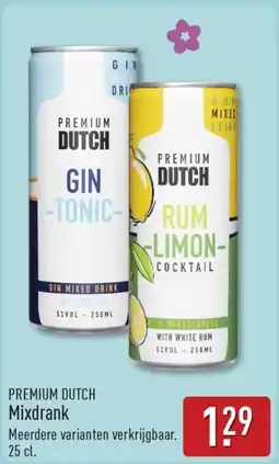 ALDI Premium dutch mixdrank aanbieding