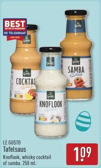 ALDI Le Gusto Tafelsaus aanbieding