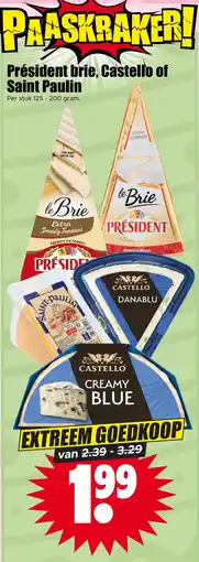 Dirk Président brie, Castello of Saint Paulin aanbieding