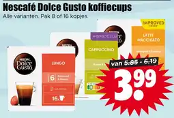 Dirk Nescafé Dolce Gusto koffiecups aanbieding