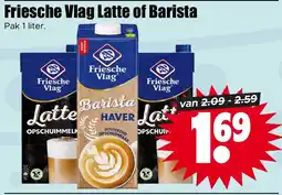 Dirk Friesche Vlag Latte of Barista aanbieding