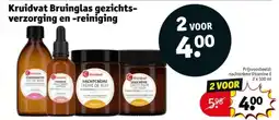 Kruidvat Kruidvat Bruinglas gezichts verzorging en reiniging aanbieding