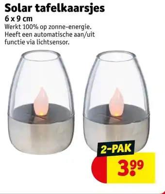 Kruidvat Solar tafelkaarsjes aanbieding
