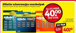 Kruidvat Gillette scheermesjes voordeelpak aanbieding