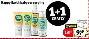 Kruidvat Happy Earth babyverzorging aanbieding