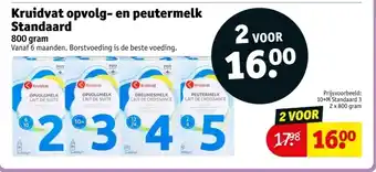 Kruidvat Kruidvat opvolg en peutermelk aanbieding