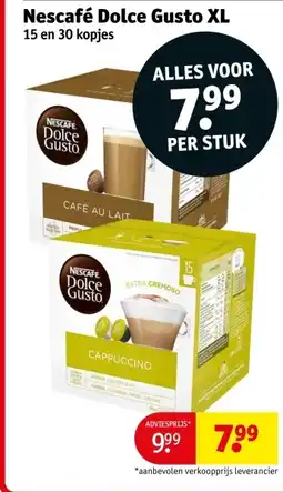 Kruidvat Nescafé Dolce Gusto XL aanbieding