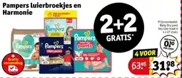 Kruidvat Pampers luierbroekjes en Harmonie aanbieding