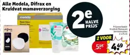 Kruidvat Alle Medela, Difrax en Kruidvat mamaverzorging aanbieding