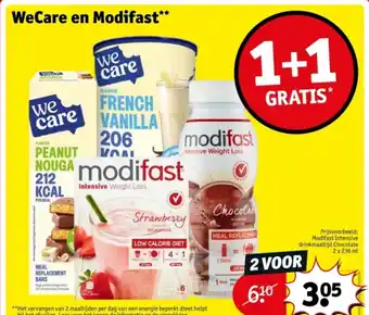 Kruidvat WeCare en Modifast aanbieding