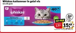 Kruidvat Whiskas kattenvoer in gelei vis aanbieding