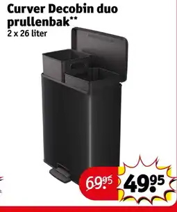 Kruidvat Curver Decobin duo prullenbak aanbieding