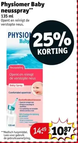 Kruidvat Physiomer Baby neusspray aanbieding