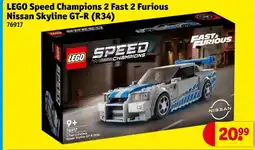Kruidvat LEGO Speed Champions 2 Fast 2 Furious Nissan Skyline GT-R R34 aanbieding