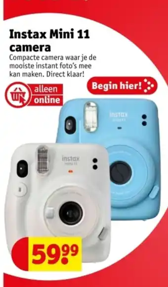 Kruidvat Instax Mini 11 camera aanbieding