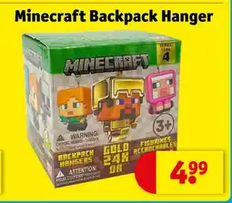 Kruidvat Minecraft Backpack Hanger aanbieding