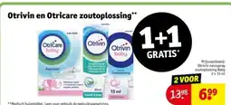 Kruidvat Otrivin en Otricare zoutoplossing aanbieding
