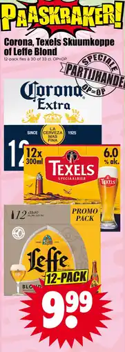 Dirk Corona, Texels Skuumkoppe of Leffe Blond aanbieding