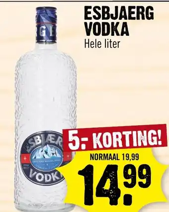 Dirk Esbjaerg vodka aanbieding