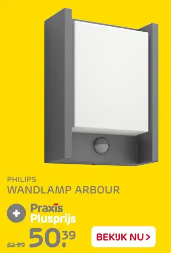 Praxis Tuincentrum Philips wandlamp arbour aanbieding