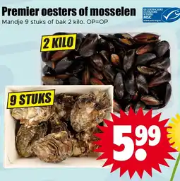 Dirk Premier oesters of mosselen aanbieding