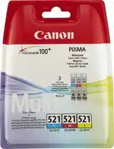 Bol.com Canon CLI-521 - Inktcartridge / Cyaan / Magenta / Geel aanbieding