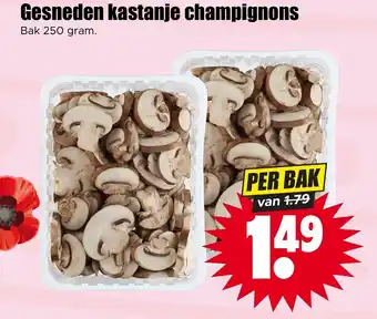 Dirk Gesneden kastanje champignons aanbieding