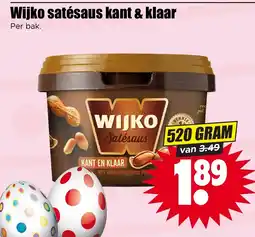 Dirk Wijko satésaus kant & klaar aanbieding