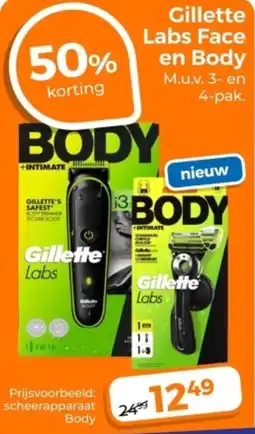 Trekpleister Gillette Labs Face en Body aanbieding