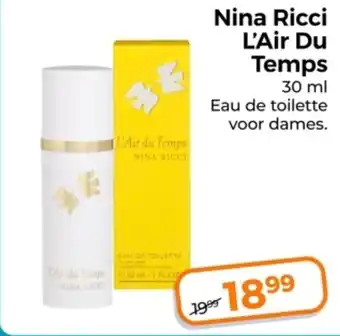 Trekpleister Nina Ricci L'Air Du Temps aanbieding
